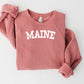 Maine State Bella & Canvas Crewneck Sweatshirt