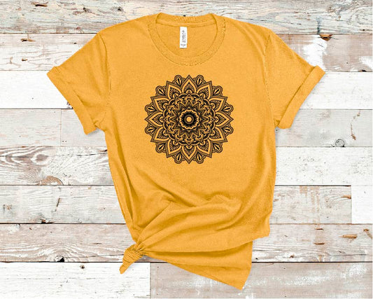 Mandala 3 Sights Ink Graphic Tee