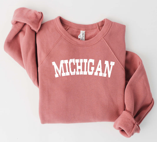 Michigan State Bella & Canvas Crewneck Sweatshirt
