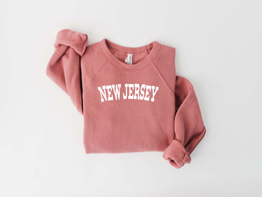 New Jersey State Bella & Canvas Crewneck Sweatshirt