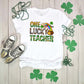 One Lucky Teacher St. Patricks Day Transfer