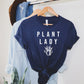 Plant Lady with Flower Watering Can Gardening Transfer