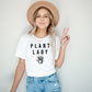 Plant Lady with Flower Watering Can Sights Ink Graphic Tee