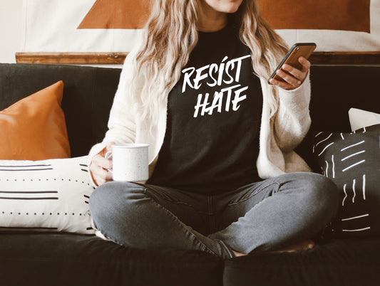 Resist Hate Sights Ink Graphic Tee