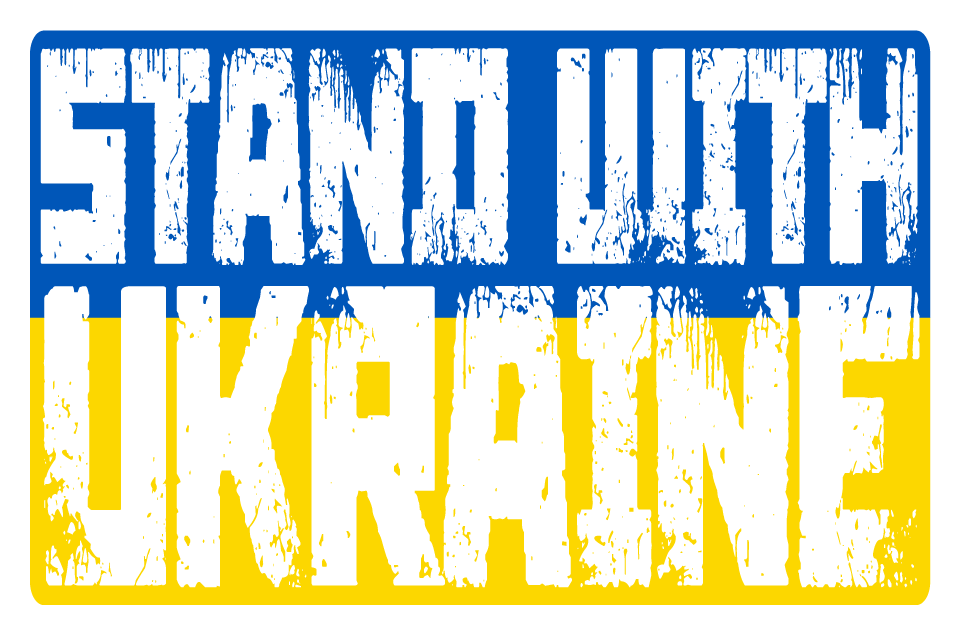 We Stand With Ukraine Sticker