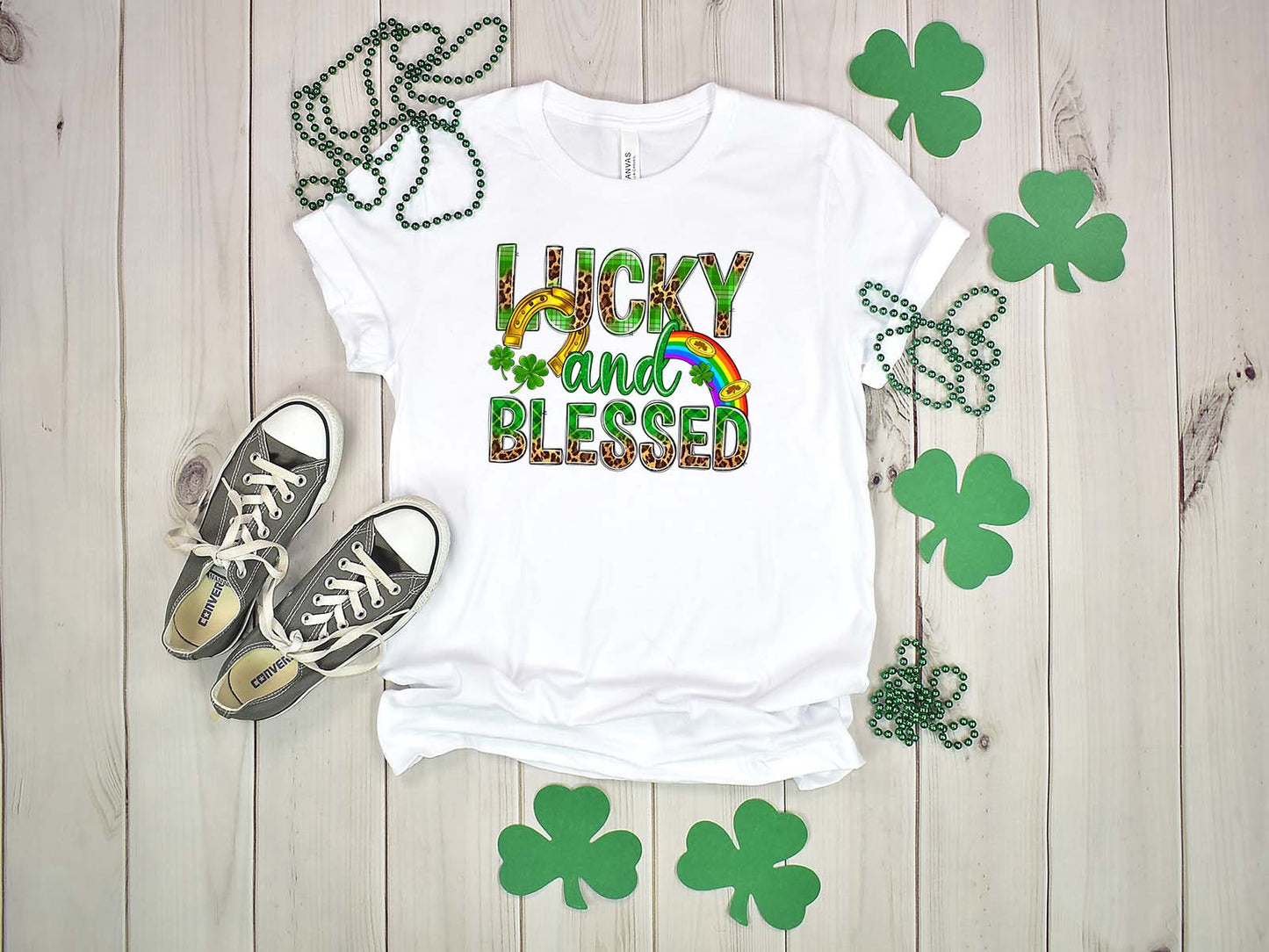 Lucky And Blessed St. Patricks Day Transfer