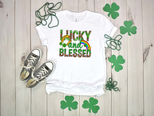 Lucky And Blessed St. Patricks Day Tshirt