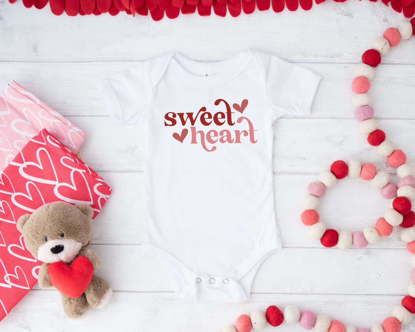 Sweet Heart Sweetheart Valentine's Baby Bodysuit