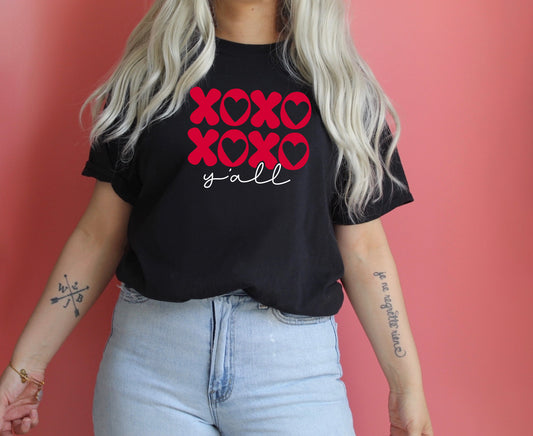 XOXO Y'all Valentine Sights Ink T-Shirt