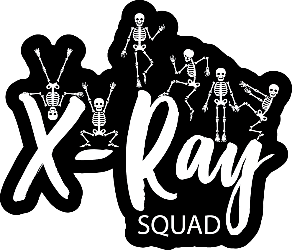 X-Ray Squad Sticker With Black Background